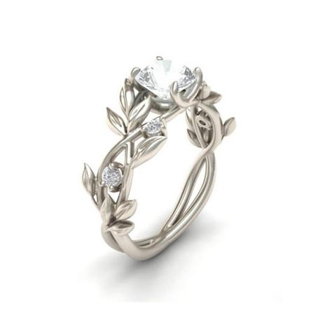 Womens Engagement Wedding Rings Cuekondy Floral Transparent Diamond Flower Vine Leaf Eternity Promise Ring for Her Anniversary Gift Silver 1 8 -- To view further for this item, visit the image link. (Note:Amazon affiliate link) Jewellery Shops, Leaf Engagement Ring, Hereford, Zircon Ring, 925 Silver Rings, Vintage Engagement Rings, Opal Rings, Bling Bling, Elegant Woman