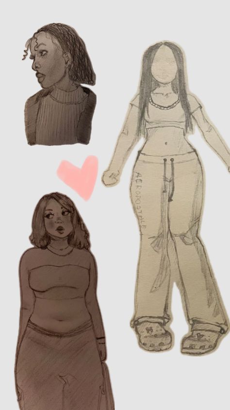 #drawing #drawings #inspo #drawinginspo #drawingaesthetic #art #artcollage #girlie #prettygirl #pretty #mine Midsize Drawing Reference, Fat Body Drawing, Drawings Inspo, Body Drawing, Mid Size, Girl Drawing, Journal Ideas, Drawing Reference, Body Types