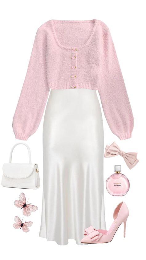 #pink #pinkoutfit #fashion #modestfashion #modesty #outfitinspo #churchoutfit #heels Modesty Outfits, Cute Modest Outfits, Everyday Fashion Outfits, Mode Casual, Stil Inspiration, Easy Trendy Outfits, Elegantes Outfit, Modest Fashion Outfits, 여자 패션