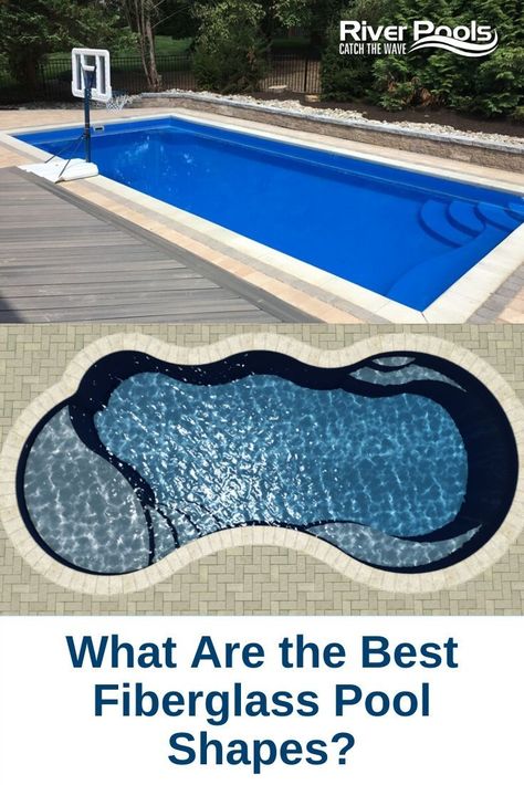 Inground Pool Shapes, Fiberglass Pool Shapes, Small Fiberglass Pools, Inground Pool Designs, Freeform Pools, Fiberglass Pool, Pools Backyard Inground, Fiberglass Swimming Pools, Pool Shapes