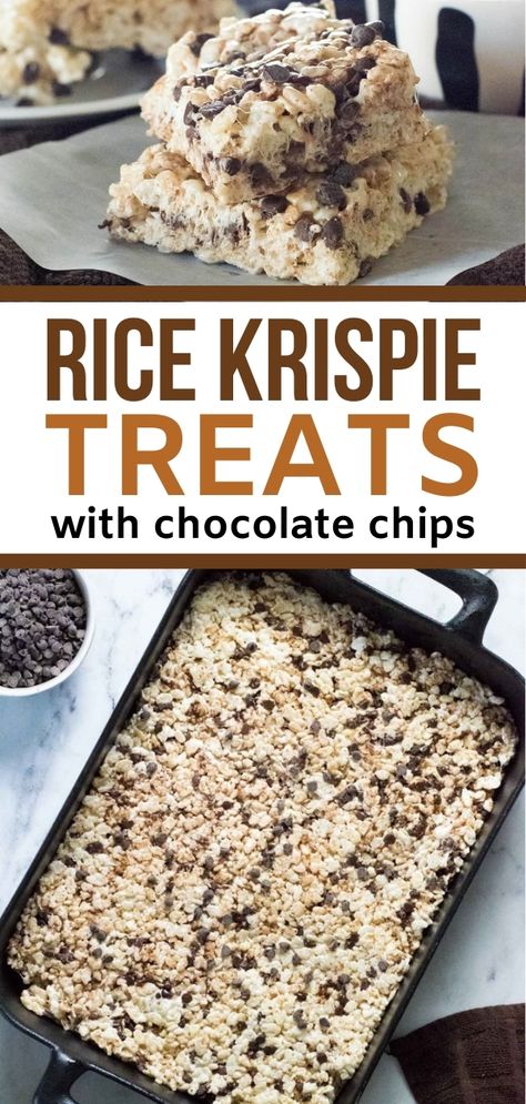 Rice Krispie Treat With Chocolate, Simple Rice Krispie Treats Recipe, Flavored Rice Krispie Treats Recipe, Rice Krispie Treats Add Ins, Rice Krispie Treats With Other Cereal, Rice Krispie Treats Chocolate Chips, Rice Crispy Treats With Chocolate Chips, Rice Krispy Dessert Ideas, Chocolate Drizzle Rice Krispie Treats