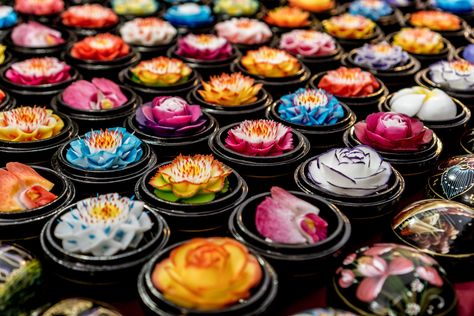 Soap Carvings | ©  Scott Biales/Shutterstock Soap Flowers, Fancy Soap, Soap Carving, Aromatic Candles, Nag Champa, Flower Soap, Night Market, Indian Spices, Mini Cupcakes