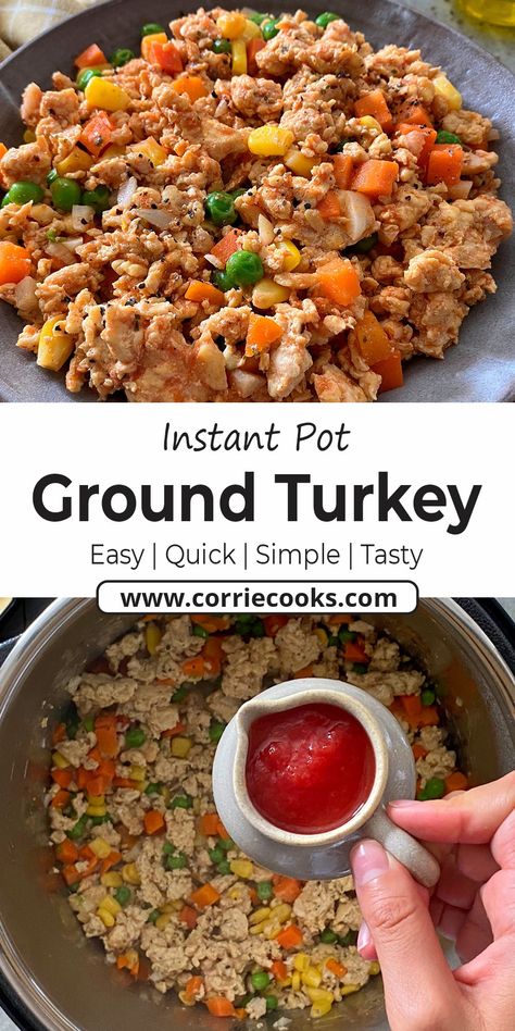 Pressure Cooker Ground Turkey, Instapot Ground Turkey Recipes Easy, Instant Pot Ground Chicken Recipes Easy, Ground Turkey Pressure Cooker Recipes, Instant Pot Ground Turkey Recipes Easy, Instapot Ground Turkey Recipe, Frozen Ground Turkey Instant Pot, Ground Turkey Recipes Instant Pot, Instant Pot Recipes Ground Turkey