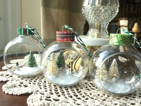 Terrarium Christmas Ornaments | Fun365 Mistletoe And Wine, Diy Terrarium, Clear Ornaments, Wedding Projects, Christmas Ornaments Diy, Party Planning Ideas, Christmas Crafts For Gifts, Kids Ornaments, Christmas Ornament Crafts