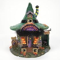 Ceramic Packaging, Purple Front Doors, Small Dressing Rooms, Dept 56 Halloween, Department 56 Halloween, Witch Shop, Anti Fashion, Halloween Series, Halloween Village