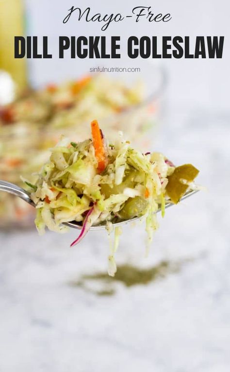 Pickle Slaw Recipe, Dill Pickle Coleslaw, Pickle Coleslaw, Spicy Coleslaw, Coleslaw Recipe Easy, Pickle Lover, Summer Side Dish, Fresh Salad Recipes, Slaw Recipes