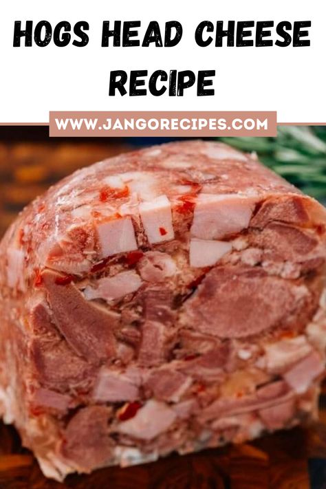 in this blog, I will share with you a Hogs Head Cheese Recipe that is extremely delicious. Head Cheese Recipe, Cretons Recipe, Hog Head Cheese Recipe, Hog's Head Cheese, Pork Loin Recipes Oven, Deli Meat Recipes, Meat Curing, Braciole Recipe, Organ Meat