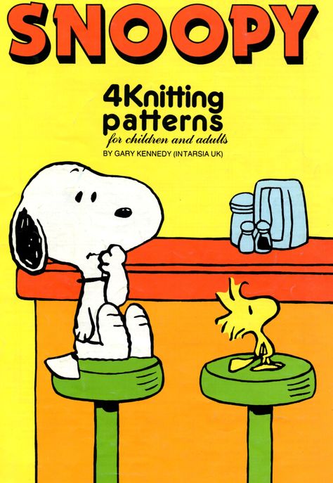 Snoopy from Peanuts Digital Knitting Pattern Snoopy Und Woodstock, Woodstock Peanuts, Intarsia Knitting, Jumper Knitting Pattern, Jumper Patterns, Costume Patterns, Charlie Brown Peanuts, Vintage Knitting Patterns, Scarf Knitting Patterns