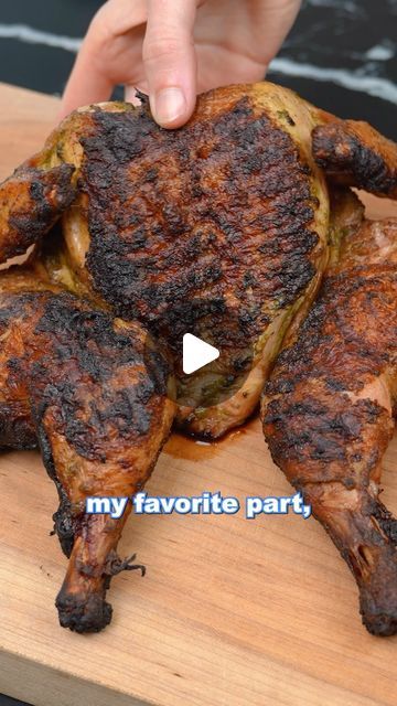 Kelly Scott on Instagram: "3 reasons you should spatchcock a chicken before cooking it! To get the link to my full Youtube on how to spatchcock a chicken, comment “YOUTUBE” and I will send it to your DMs! 🍗 

Sign up for my newsletter to keep up to date with recipes and cooking techniques! Comment “NEWSLETTER” and I’ll send you a link to your DMs to join my community!

3 reasons you should spatchcock a chicken:

1. Faster cooking time - when the chicken is butterflied open it shortens the cooking time by 1/3rd typically.
2. More even cooking - when you spatchcock and cook the breast and thighs are usually done at the same time. When you keep a chicken whole, typically the breast has to overcook so the thighs can be done.
3. More skin gets golden brown - all of the skin on the bird gets go Spatchcock Chicken Recipes, Spatchcock Chicken Oven, Spatchcock Chicken Grilled, Chicken Whole, Spatchcock Chicken, My Community, Shortening, A Chicken, Cooking Techniques