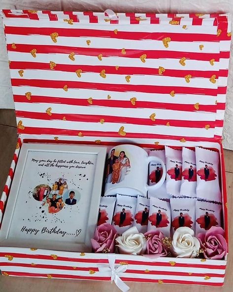 Customised Birthday Gift Hamper✨ Includes: A5 Photo Frame Photo Chocolates Photo Mug DM for Orders @crafting_with_zana All India Delivery Available ✅ Birthday box | Birthday hamper | Customised gifts #birthdaygift#customization#reelskeralagram#photochocolate#photomug#customizedgifts#birthdayhamperbox#fyp Birthday Gift Hamper, Customised Birthday Gifts, Birthday Hamper, Chocolate Photos, Birthday Hampers, Customised Gifts, Photo Mug, Frame Photo, Birthday Box