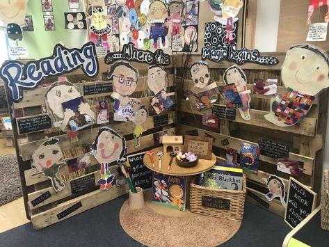 Reading Area Eyfs Book Corners, Eyfs Provision, Literacy Corner, Ivf Diet, Natural Classroom, Year 1 Classroom, Story Sacks, Reading Areas, Reggio Emilia Classroom