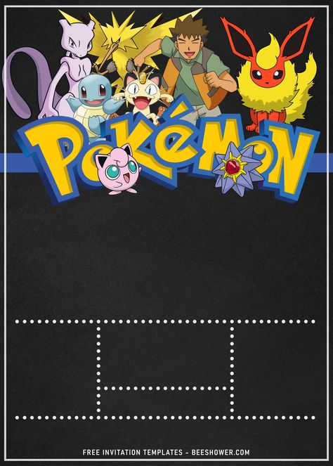 Download Now 11+ Pokemon Baby Shower Invitation Templates Pokemon Birthday Party Invitations Free Printable, Pokemon Birthday Party Printables Free, Pokemon Party Invitations Free, Pokemon Birthday Invites Free Printable, Pokemon Birthday Invitations Free, Pokémon Birthday Invitation, Pokemon Chalkboard, Pokemon Birthday Invitations Template, Pokemon Invitations Template