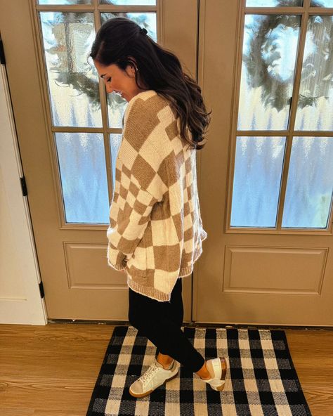 PSA: If you want this cardigan… Grab it NOW 🤩 I CANNOT restock! And it is almost gone so don’t wait. I wanted to make sure you got your chance before it was too late! 🤎 #checkeredprint #checkeredcardigan #trendyoutfits #trendyootd #trendycardigan #sweatercardigan #sizeinclusive #oversized #cute #cuteoutfits #lubbockootd Checkered Cardigan Outfit, Checkered Cardigan, Trendy Cardigans, Brown Checkered, Cardigan Outfit, Cardigan Outfits, Too Late, Make Sure, Sweater Outfits