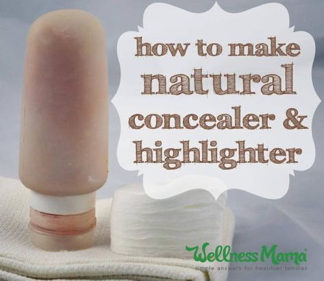 How to make natural concealer and highlighter Natural Concealer, Makeup Recipes, Make Your Own Makeup, Homemade Makeup, Wellness Mama, Homemade Cosmetics, Diy Kosmetik, Diy Cosmetics, Organic Makeup