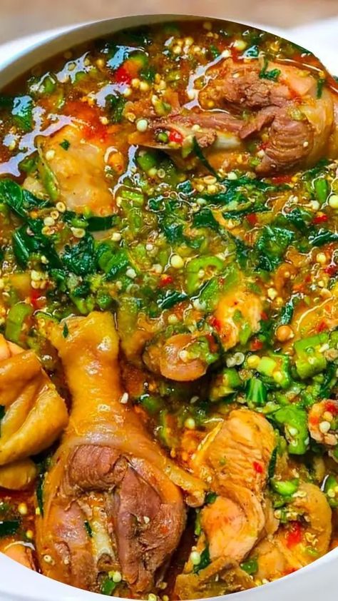 Fish Stew Recipes, Okra Stew, Nigeria Food, African Recipes Nigerian Food, Optavia Lean And Green Recipes, Optavia Lean And Green, Nigerian Recipes, Africa Food, African Cooking