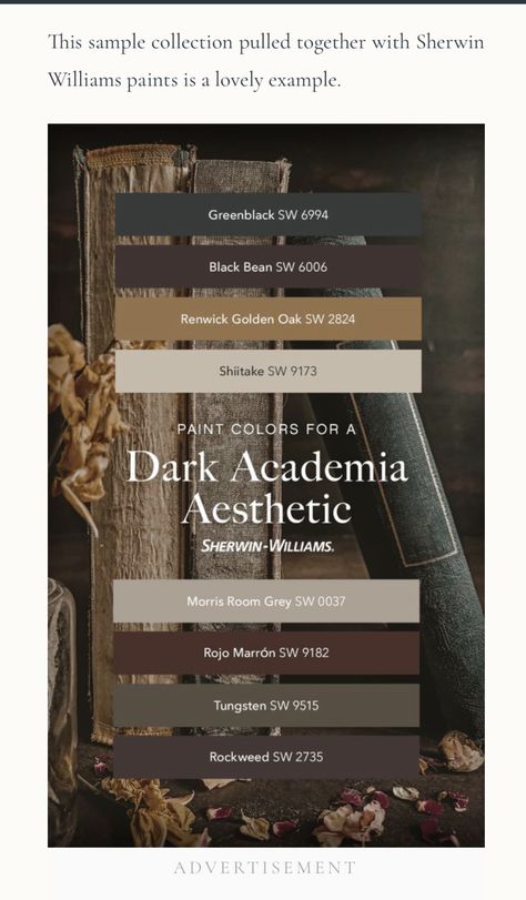 Dark Academia Color Palette, Earth Tone Living Room, Tone Color Palette, Earth Tone Color Palette, Color Palette Living Room, Estilo Dark, Earth Tone Color, House Color Palettes, Color Schemes Colour Palettes