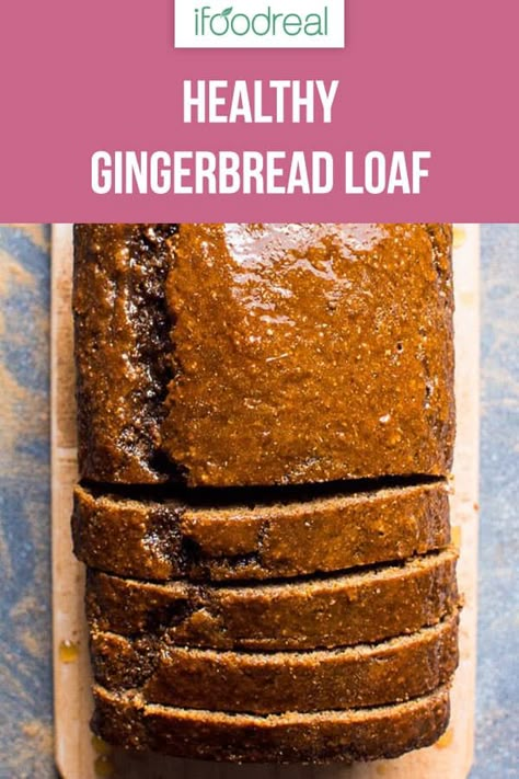 Gingerbread Loaf Recipe, Healthy Gingerbread, Gingerbread Loaf, Muffins Blueberry, Healthy Holiday Recipes, Ginger Cake, Gingerbread Recipe, Gingerbread Cake, Loaf Recipes