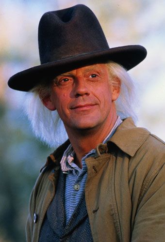 Christopher Lloyd as Doc Brown - Back to the Future 3 Emmett Brown, Christopher Lloyd, The Future Movie, Doc Brown, Avengers 2, Michael J Fox, J Fox, Marty Mcfly, Universal Studios Hollywood