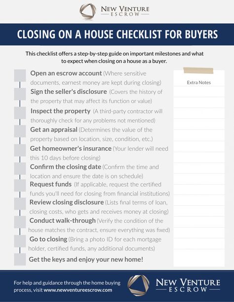 printable closing on a house checklist for buyers new venture escrow home buyer checklist template examples Closing On House, Buying A House Checklist, Home Buyer Checklist, Closing On A House, Closing Checklist, House Checklist, Inspection Checklist, Home Buying Checklist, Business Checklist