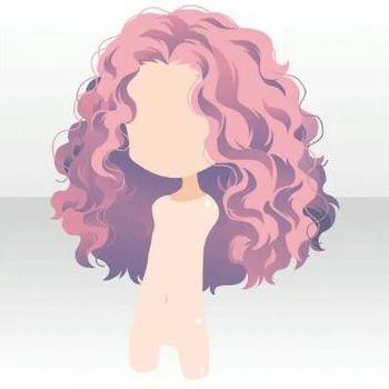 Curly Anime Hair, Curly Anime, Anime Curly Hair, Poofy Hair, Chibi Hair, Pelo Anime, Curly Hair Drawing, Manga Hair, Hair Illustration