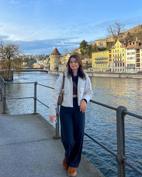 mentally at the beach . . . #ootd#outfitinspo#zara#zaraoutfit#uggs#uggdupes#pinterest#lucerne#switzerland#luzern#outfitoftheday Lucerne Outfits, Switzerland Outfit, Switzerland Luzern, Beach Ootd, Lucerne Switzerland, February 9, Lucerne, At The Beach, Switzerland