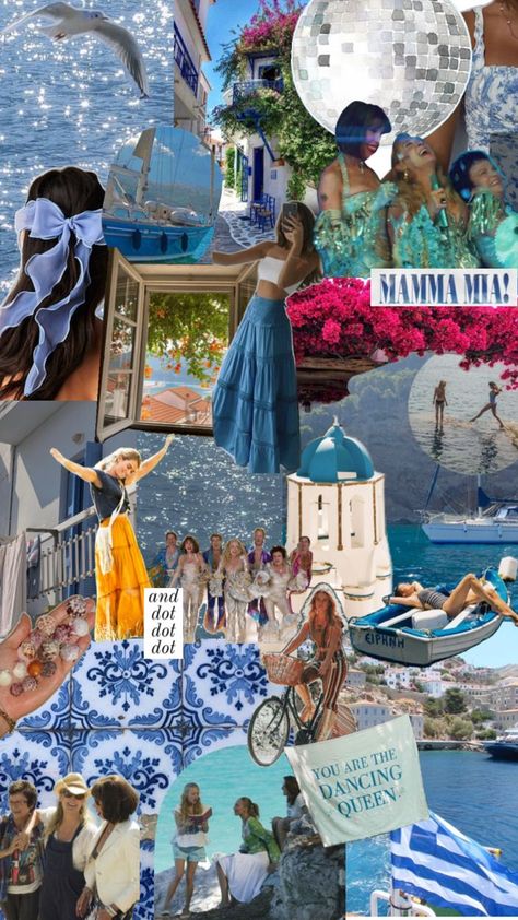 Mamma Mia Collage, 17th Birthday Party Ideas, 17. Geburtstag, 17th Birthday Ideas, 20th Birthday Party, Dance Themes, 14th Birthday, Mama Mia, Mia 3