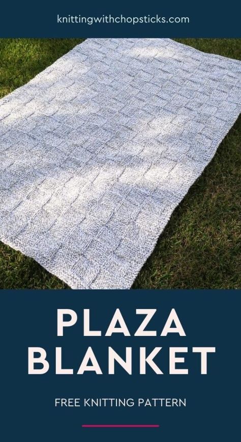 When it comes to knitting patterns, coziness will always be one of the most important factors. One of my most popular (and most cozy) crochet patterns is now also available as a Knit Blanket! Plaza Blanket meets cozy knitting aesthetic! Since this one is available in almost every blanket size imaginable (okay, only 10 ;), you can have a knit baby blanket OR a knit throw blanket in a snap. Click for the FREE knitting pattern and follow @knittingwithchopstics for more knitting and crochet! Baby Blanket Knitting Pattern Free, Knit Baby Blanket Pattern, Baby Boy Knitting Patterns Free, Knit Afghan Patterns, Knit Baby Blanket Pattern Free, Easy Knit Baby Blanket, Modern Baby Blanket, Blanket Knitting Pattern, Knitting Patterns Free Blanket