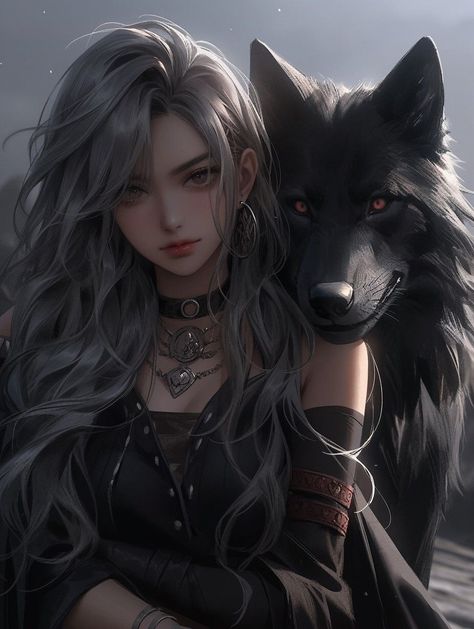 Anime Girlies Wallpaper, Karneval Aesthetic, Lycan Female Werewolves, Drawing Art Styles, Cat Pfp Drawing, 3 Anime Best Friends Icons, Anime Purple, Werewolf Girl, Female Werewolves