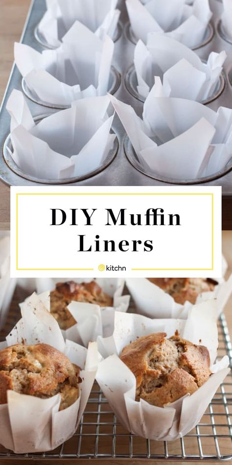 How To Make Muffin Liners out of Parchment Paper | Kitchn Diy Muffin Liners, Resep Muffin, Bake Cupcakes, Fest Mad, Jumbo Muffins, Muffin Liners, Muffin Tin Recipes, Bread Machine Recipes, Easy Bread Recipes