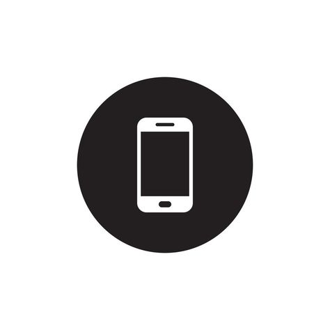 Cellphone, Smartphone Icon Vector in Circle Button Vector Art, Vector Free, Cell Phone, Smartphone, Clip Art, Quick Saves