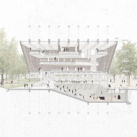 Illustrated Section Architecture, Atmospheric Section Architecture, Situation Architecture Plan, Section Design Architecture, Section Perspective Architecture Drawing, Longitudinal Section Architecture, Section Cut Architecture, Perspective Section Architecture, Section Perspective Architecture