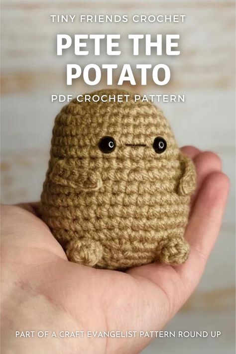 Pete The Potato, Simpul Pita, Wardrobe Vintage, Hantverk Diy, Easy Crochet Animals, Crochet Mignon, Confection Au Crochet, Crochet Gratis, Crochet Animals Free Patterns