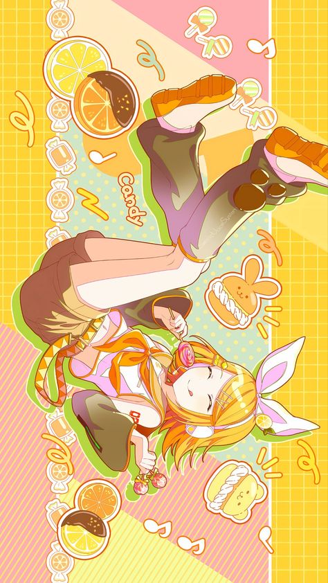 Len Y Rin, Kagamine Rin And Len, Japanese Robot, Wallpaper Project, Vocaloid Characters, Kagamine Rin, Phone Themes, Wallpaper Pc, Ipad Wallpaper