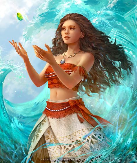 Princesas Disney Anime, Disney Princess Anime, Disney Princess Moana, Animation Disney, Disney Princess Artwork, Disney Princess Fan Art, Disney Princess Images, Dragon Trainer, Disney Artwork