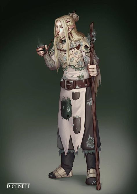 Firbolg Fighter, Dnd Firbolg, Dnd Druid, Character Commission, Elf Druid, Pathfinder Character, Dungeons And Dragons Characters, Dnd Art, For My Friend