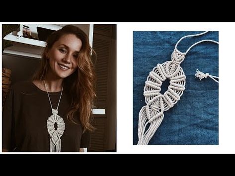 (352) Macrame Tutorial | DIY Macrame Pendant | Macrame Necklace | Macrame choker - YouTube Macrame Choker, Necklace Macrame, Macrame Pendant, Diy Macrame, Macrame Tutorial, Macrame Necklace, Tutorial Diy, Macrame Diy, Cotton Rope