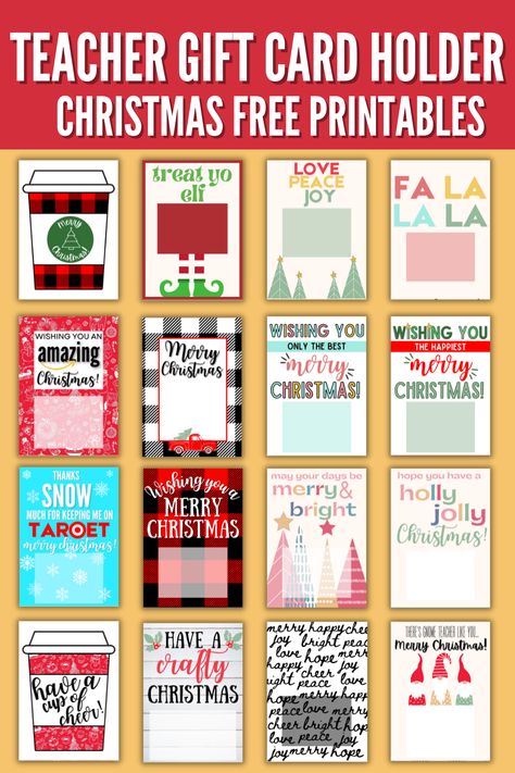 Christmas Target Gift Card Printable, Christmas Amazon Gift Card Printable, Starbucks Teacher Gift Christmas Free Printable, Target Gift Card Teacher Christmas, Gift Card Sayings Christmas, Christmas Gift Card Holders Printable, Gift Card Tags For Teachers, Amazon Teacher Gift Card, Amazon Gift Card For Teachers