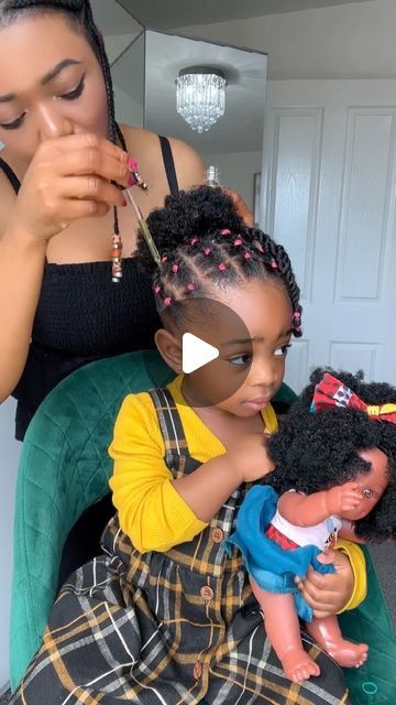 Simple Hairstyle For Kids Girl, Black Children’s Hairstyles, Hair Styles For Type 4 Hair, Plats Hairstyles Black Natural Hair, Baby Hair Styles Black, Crochet For Kids Hairstyles, Baby Natural Hairstyles, Toddler 4c Hairstyles Girl, Babies Hairstyles Girl