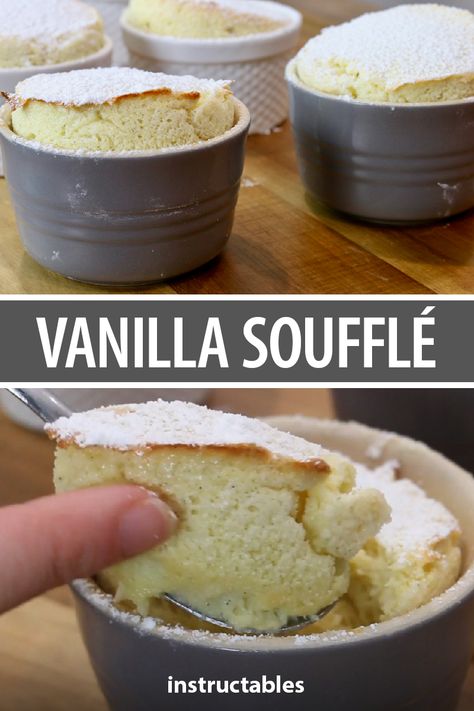 White Chocolate Souffle, Individual Souffle Recipes, Dessert Souffle Recipes, Savory Souffle Recipes, Souffle Recipes Dessert, Easy Souffle Recipes, Souflee Recipes Dessert, Ramekin Recipes Dinner, Ramekin Recipes Dessert