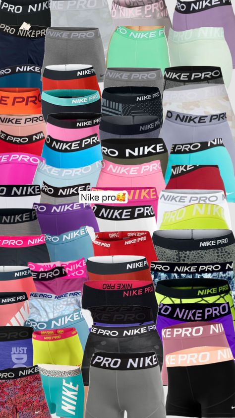 #nikepros Buty Marki Nike, Volleyball Inspiration, Cute Nike Outfits, Fitness Wear Outfits, Cheer Outfits, Nike Pro Shorts, Practice Outfits, Volleyball Outfits, Casual Preppy Outfits