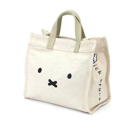 Miffy Face Convertible Tote Bag Miffy Bag, Miffy Face, Convertible Tote Bag, Shoulder Belt, Stylish Tote Bag, Pretty Bags, Birthday Wishlist, Face Design, Cute Bags