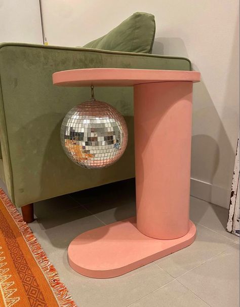 Disco Ball, Interior Decorating, Side Table