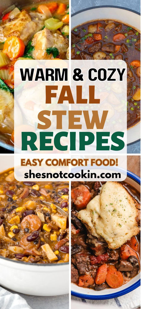 Fall Dinner Recipes Crockpot Soup, Stove Soup Recipes, Filling Soups And Stews, Slow Cooker Autumn Soup, Fall Stews And Soups Crockpot, Fall Dinner Soup Recipes, Soups And Stews For Two, Best Fall Soups Crock Pot, Easy Savory Soups