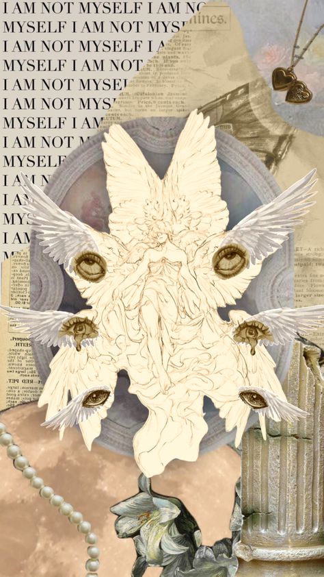 Gardian Angel Aesthetic, Angel Eyes Aesthetic, Angelic Wallpapers Aesthetic, White Wings Aesthetic, Angel Surrealism, Biblical Angel Aesthetic, Biblically Accurate Angel Wallpaper, Wings Covering Eyes, Angel Aesthetic Male