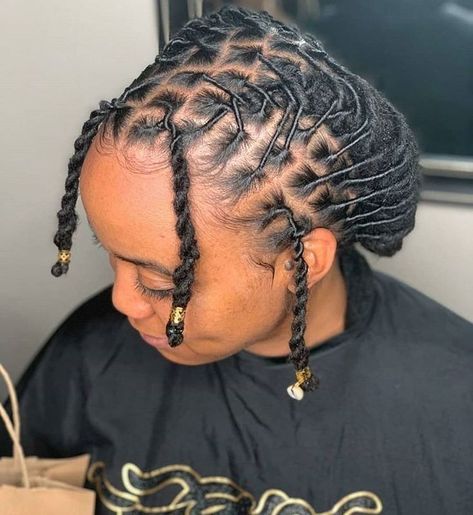 Pin by Mocchaa on locs. | Short locs hairstyles, Locs hairstyles, Short dreadlocks styles Medium Length Dreadlock Styles For Women, Women Dreads Black Hairstyles, Mauve Fall Nails, Neutral Nails Short, Locs Hairstyles Short, Locs Short, Hairstyles Locs, Dreads Short Hair, Pretty Dreads