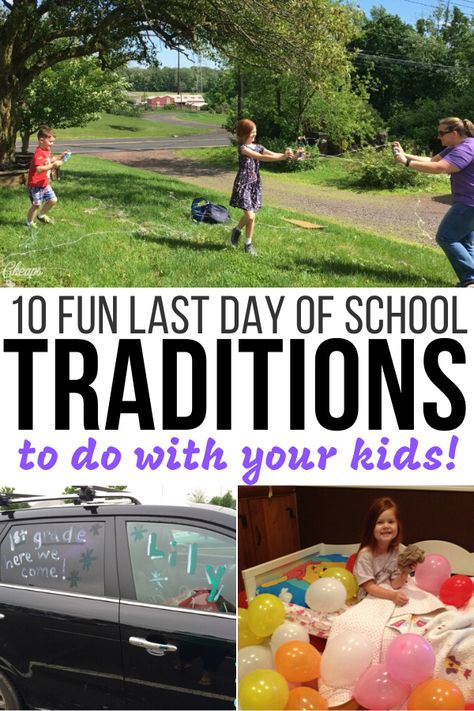 Last Day Of School Traditions, Last Day Of School Fun, Traditions For Kids, School Traditions, Silly String, The Last Day Of School, Fun Decorations, School's Out For Summer, School Celebration