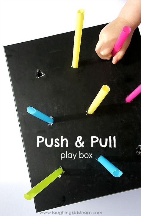 Push and pull homemade toy box for children Toys Topic, School Toys, Fine Motor Development, Fine Motor Activities For Kids, Push And Pull, Motor Development, Motor Skills Activities, Fine Motor Skills Activities, Homemade Toys