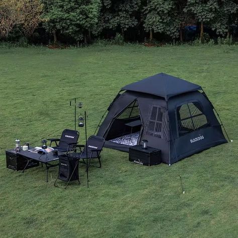 Blackdog Camping Tent Made Of High-Quality 150D Oxford Cloth Thick Rainproof Material Can Tent Camping Aesthetic, Camping Setup, Weekend Camping, Weekend Camping Trip, Outdoor Shelters, Shelter Tent, Camping Aesthetic, Outdoor Comfort, Ventilation System