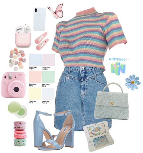 Mode Pastel, Muted Pastels, Outfits Pastel, Stranger Things Outfit, Spring Inspo, Pastel Outfit, Outfits Polyvore, Pastel Fashion, Hipster Outfits