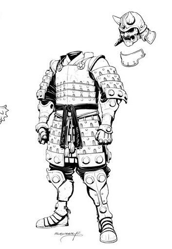 Samurai armor 1 How To Draw Samurai Armor, Samoraii Drawing, Samurai Armour Art, Samurai Armor Design Drawing, Samurai Clothing Drawing, Samurai Armor Reference Drawing, Samurai Art Reference, Samurai Armor Anime, How To Draw A Samurai